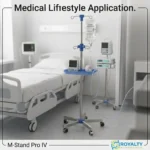Dripstand Mobile Stainless steel – IV STAND (3) - Royalty Occupational Health