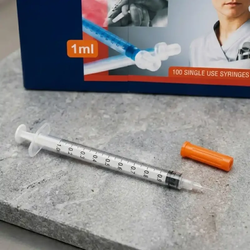 Healthease 1ml Insulin Syringe with 29G Fixed needle -100s - Royalty Occupational Health (1)