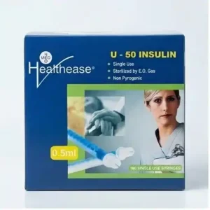 Healthease U-50 Insulin Syringes — 0.5 ml - Royalty Occupational Health
