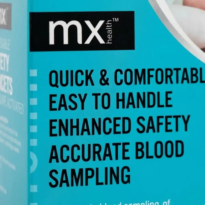 MX Health Disposable Safety Lancets (Pressure Activated) - Royalty Occupational Health 4