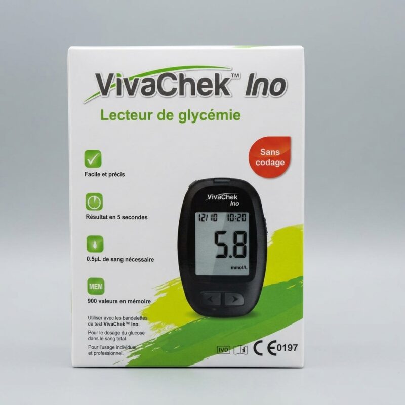 VivaChek Ino Blood Glucose Monitoring System (Lecteur de glycémie) - Royalty Occupational Health (1) VivaChek Ino Blood Glucose Monitoring System (Lecteur de glycémie) - Royalty Occupational Health (2)